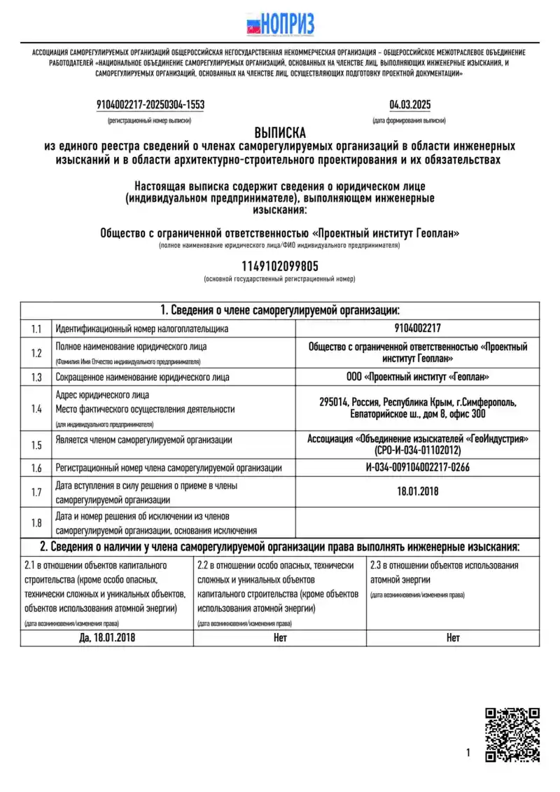 Выписка изыскания 04 03 2025 1