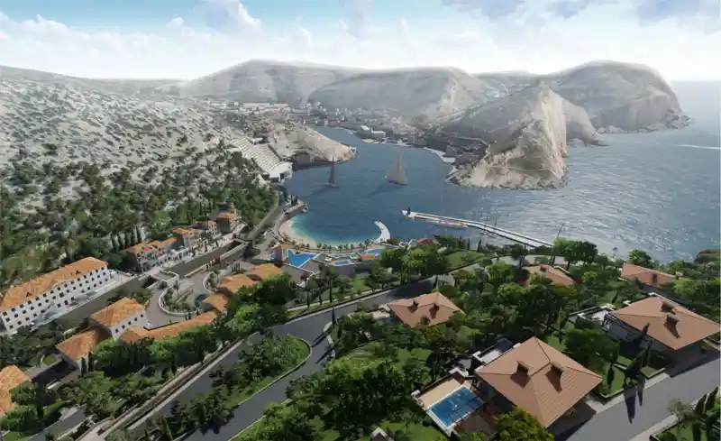 Комплекс работ на территории «Яхтенная деревня» г. Балаклава